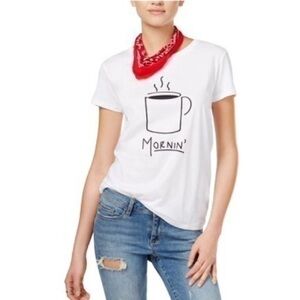 CHRLDR Womens Mornin Graphic T-Shirt